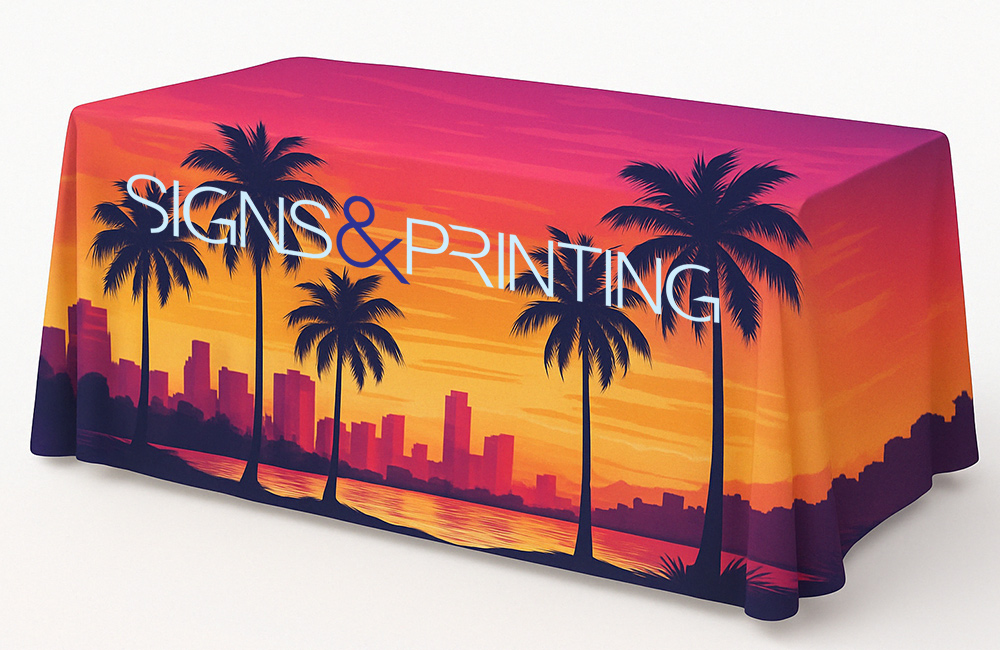 Printed Table throw